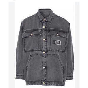 Eytys Black Denim Jacket Cosmic Stone Oversized Unisex Mens Small Womens Medium